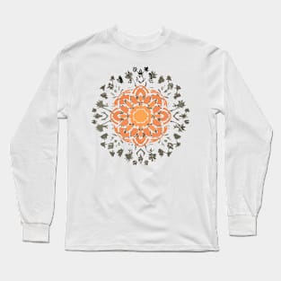 mandala Clamber drawing Long Sleeve T-Shirt